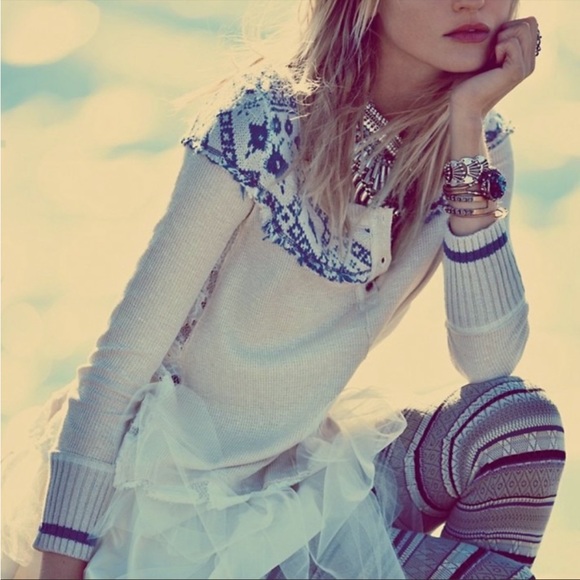 Free People Sweaters - Free People We The Free Cabin In The Woods Thermal Sweater